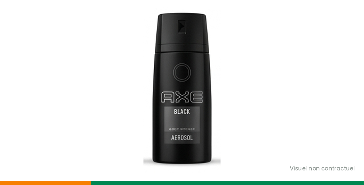 Déodorant AXE Black 150 ml, visuel non contractuel