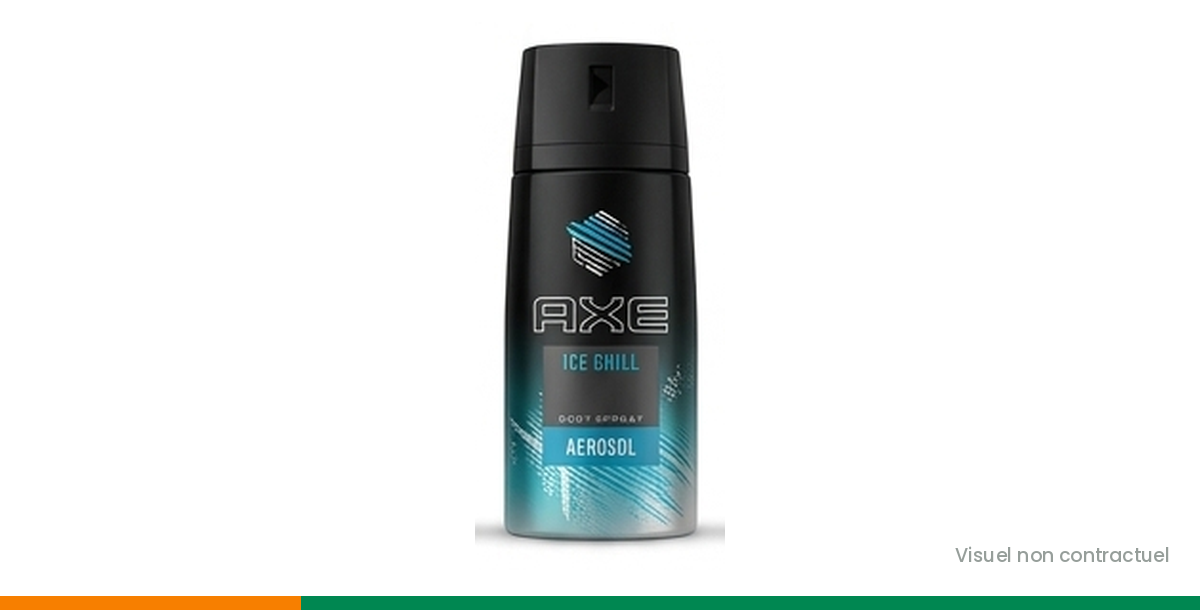 Déodorant AXE Ice Chill 150 ml, visuel non contractuel