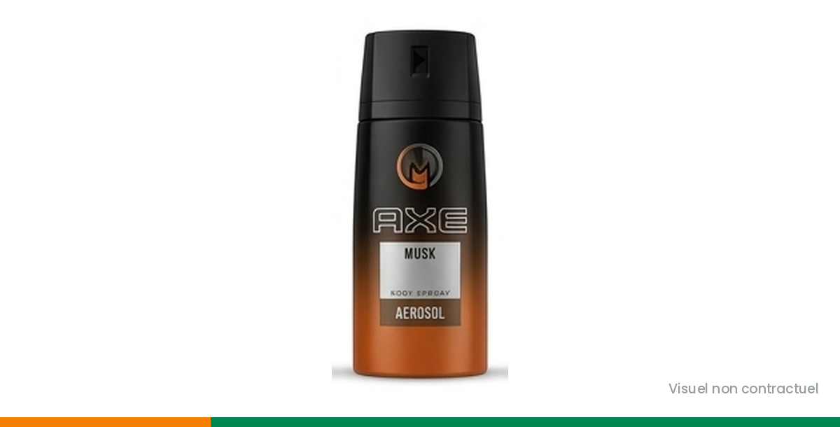 Déodorant AXE Musk 150 ml, visuel non contractuel