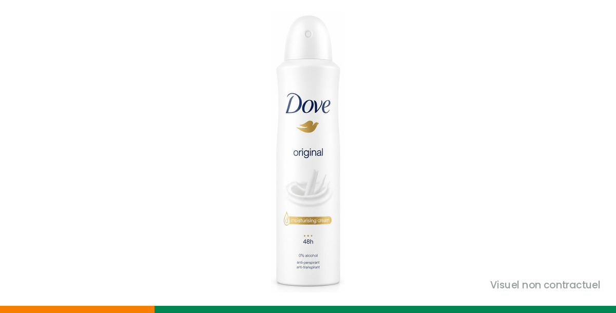 Déodorant Dove Original, visuel non contractuel